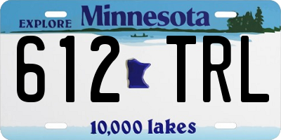 MN license plate 612TRL