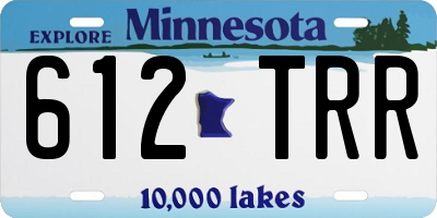 MN license plate 612TRR