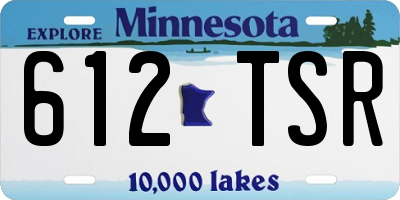 MN license plate 612TSR