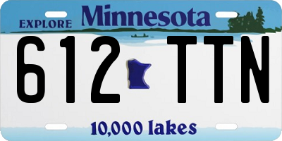 MN license plate 612TTN