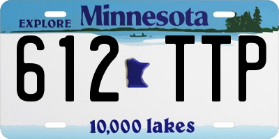 MN license plate 612TTP