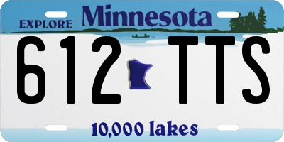 MN license plate 612TTS