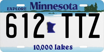 MN license plate 612TTZ
