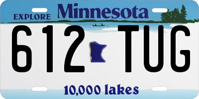 MN license plate 612TUG