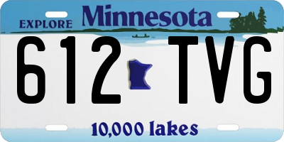 MN license plate 612TVG