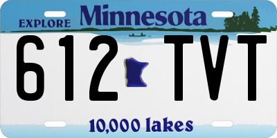 MN license plate 612TVT