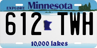 MN license plate 612TWH