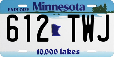 MN license plate 612TWJ