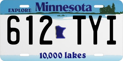 MN license plate 612TYI