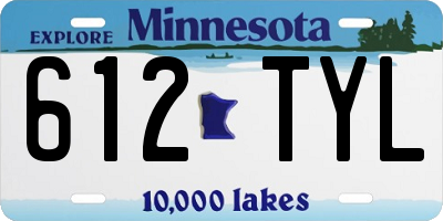 MN license plate 612TYL
