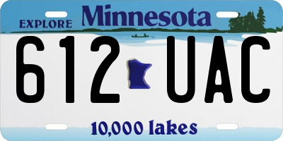 MN license plate 612UAC