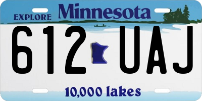 MN license plate 612UAJ
