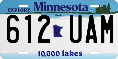MN license plate 612UAM