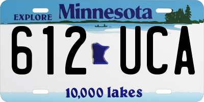 MN license plate 612UCA