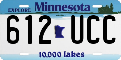 MN license plate 612UCC