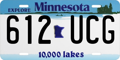 MN license plate 612UCG