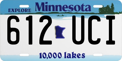 MN license plate 612UCI