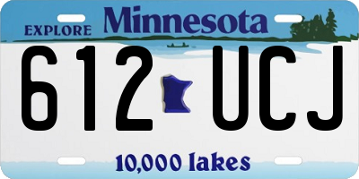 MN license plate 612UCJ