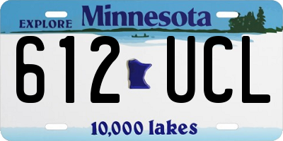 MN license plate 612UCL