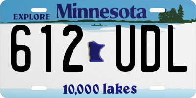 MN license plate 612UDL