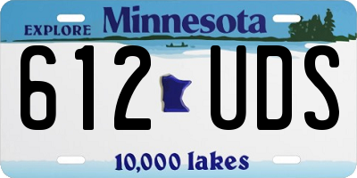 MN license plate 612UDS