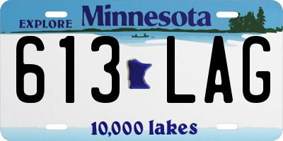 MN license plate 613LAG