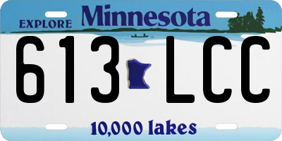 MN license plate 613LCC