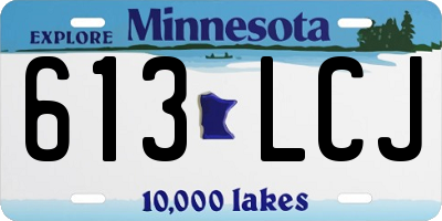 MN license plate 613LCJ
