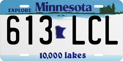 MN license plate 613LCL