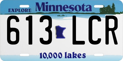 MN license plate 613LCR
