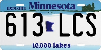 MN license plate 613LCS