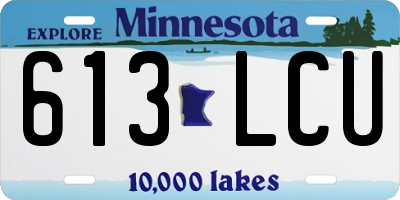 MN license plate 613LCU
