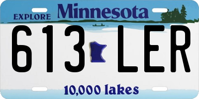 MN license plate 613LER