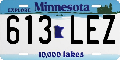 MN license plate 613LEZ