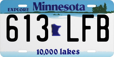 MN license plate 613LFB