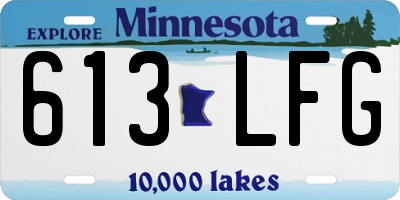 MN license plate 613LFG
