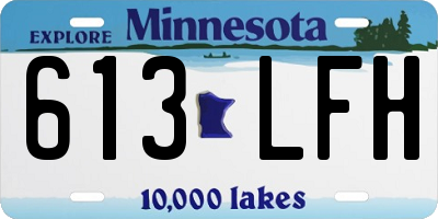 MN license plate 613LFH