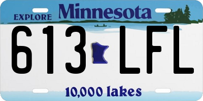 MN license plate 613LFL