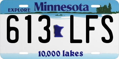 MN license plate 613LFS