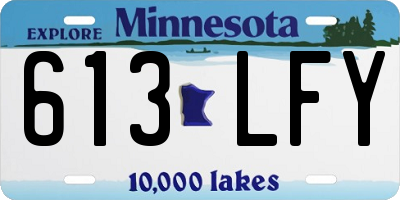 MN license plate 613LFY