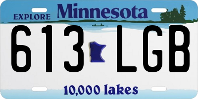 MN license plate 613LGB