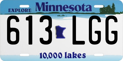 MN license plate 613LGG