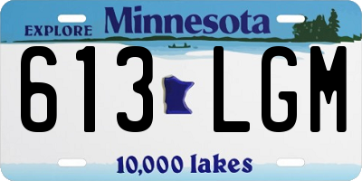MN license plate 613LGM