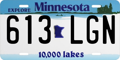 MN license plate 613LGN