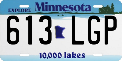 MN license plate 613LGP