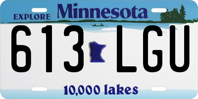 MN license plate 613LGU