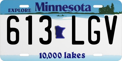 MN license plate 613LGV