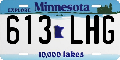 MN license plate 613LHG