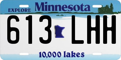 MN license plate 613LHH