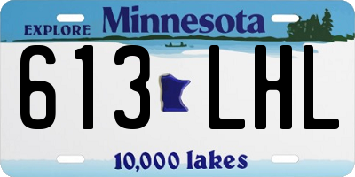 MN license plate 613LHL